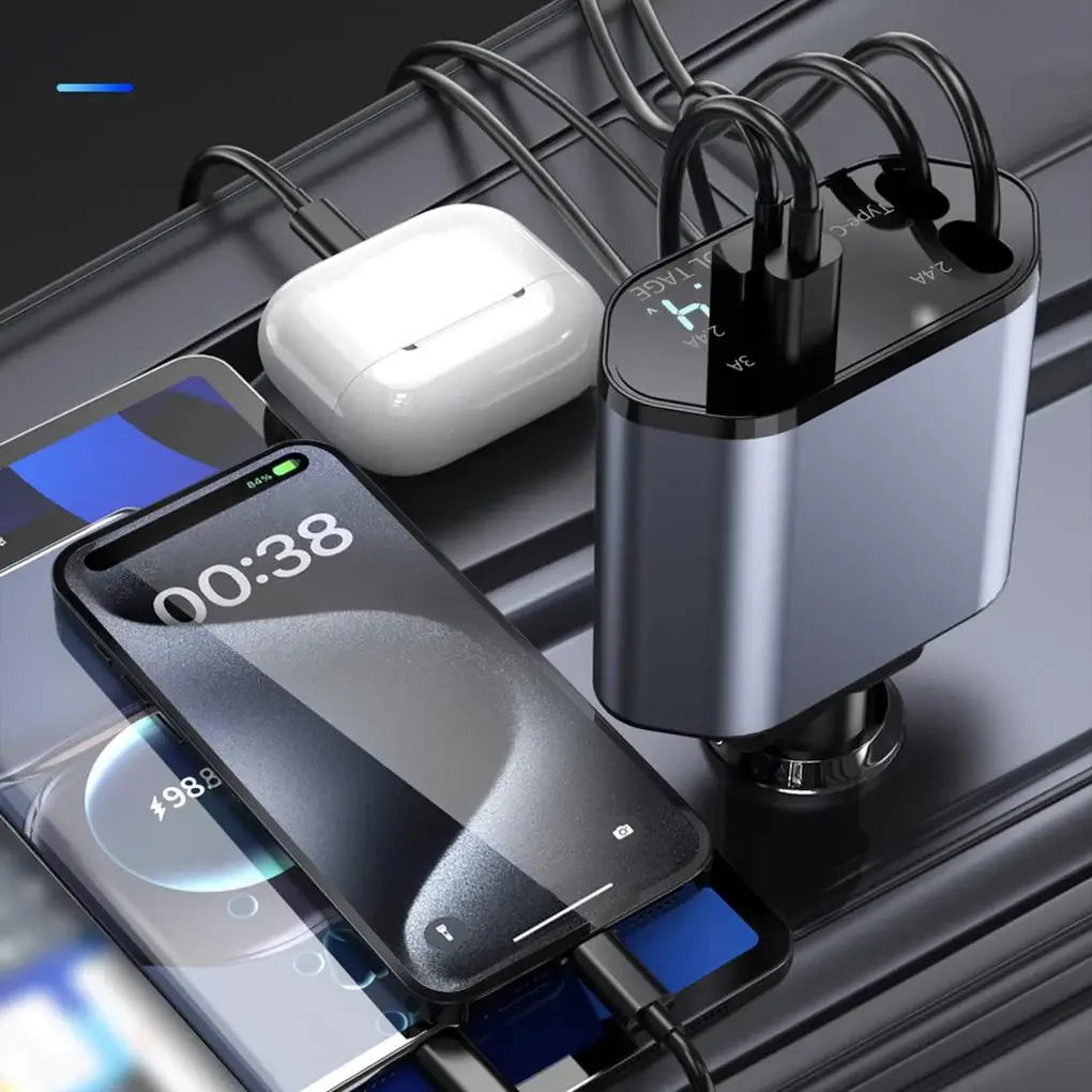 Cargador Rápido para Coche – Energía a toda velocidad en tus viajes