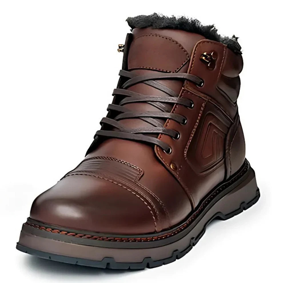 Botas de cuero auténtico para invierno