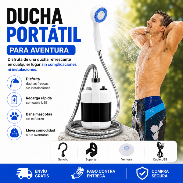 Ducha Portátil para Aventura