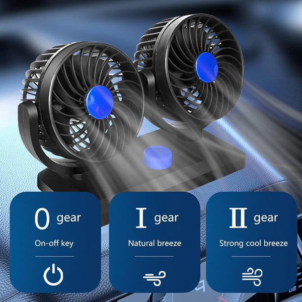 Ventilador Doble para Coche