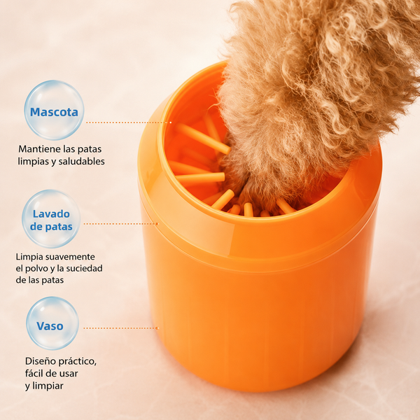 Taza Limpiadora de Patas de Perro