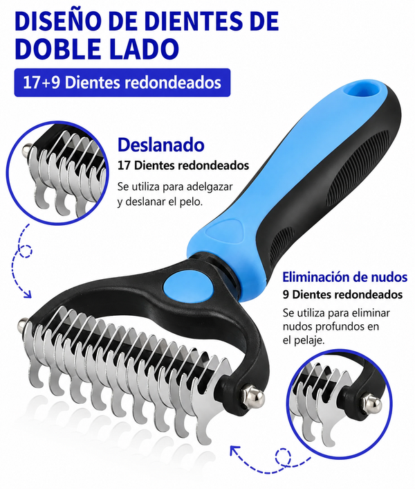 Cepillo Quitapelos para Mascotas