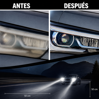 Limpiador y Restaurador de Faros para Coche 100 ml