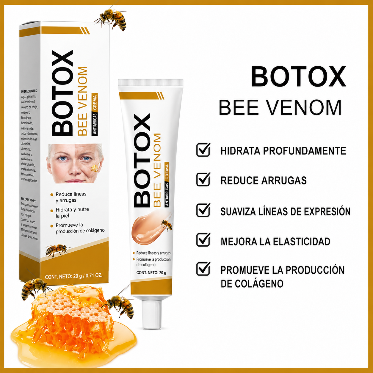 Bo-tox – Crema Facial con Veneno de Abeja