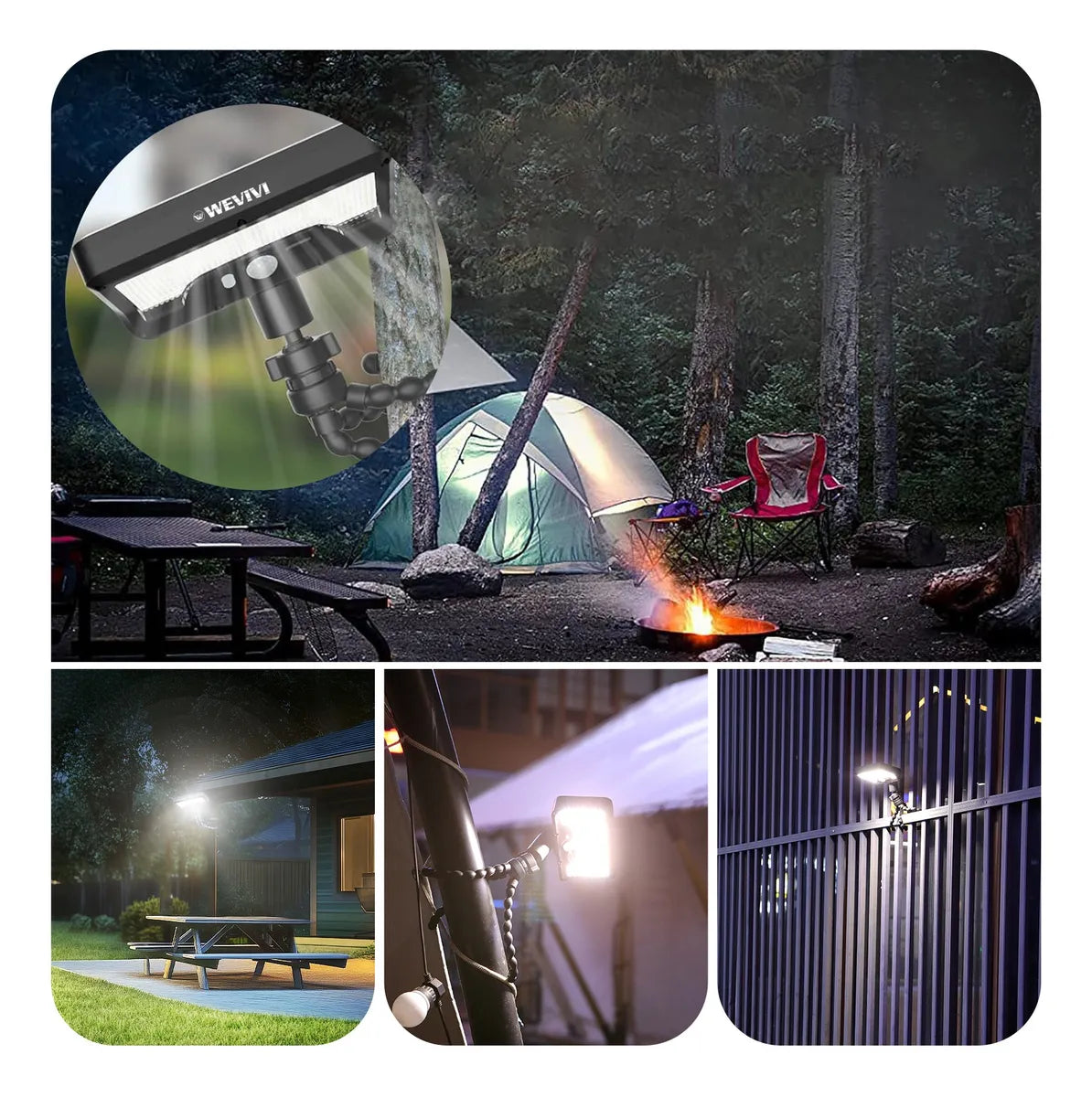 SolarGuard™ Lámpara Solar LED con Sensor de Movimiento