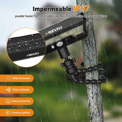 SolarGuard™ Lámpara Solar LED con Sensor de Movimiento