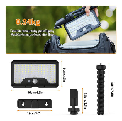 SolarGuard™ Lámpara Solar LED con Sensor de Movimiento