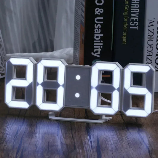 Reloj Despertador LED 3D Moderno