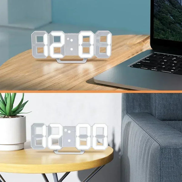 Reloj Despertador LED 3D Moderno