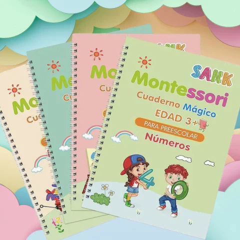 Pack x4 Cuadernos Mágicos de Escritura