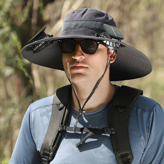 Sombrero con Ventilador Solar