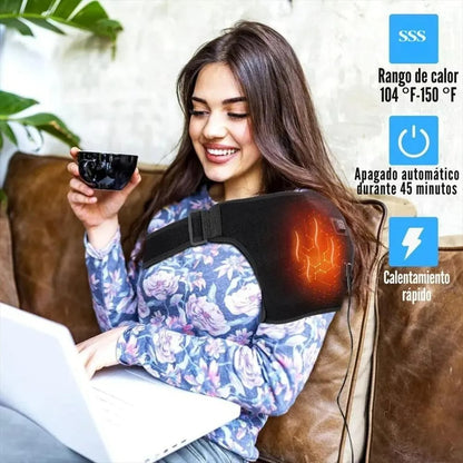 Almohadilla Térmica para Hombro con 3 Niveles de Calor