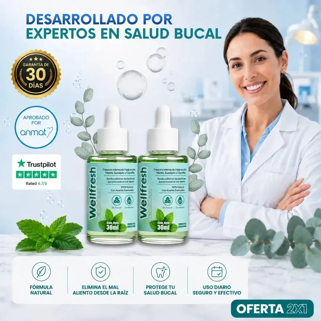 Wellfresh Gotas Concentradas para el Mal Aliento