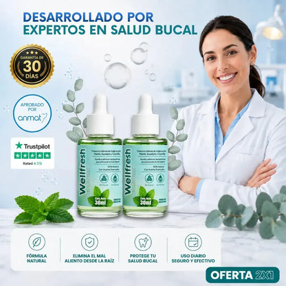 Wellfresh Gotas Concentradas para el Mal Aliento
