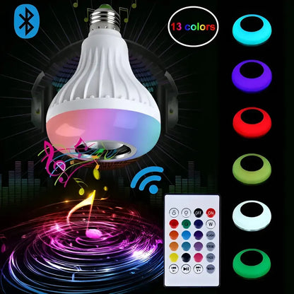 Bombillo LED Parlante Bluetooth Multicolor