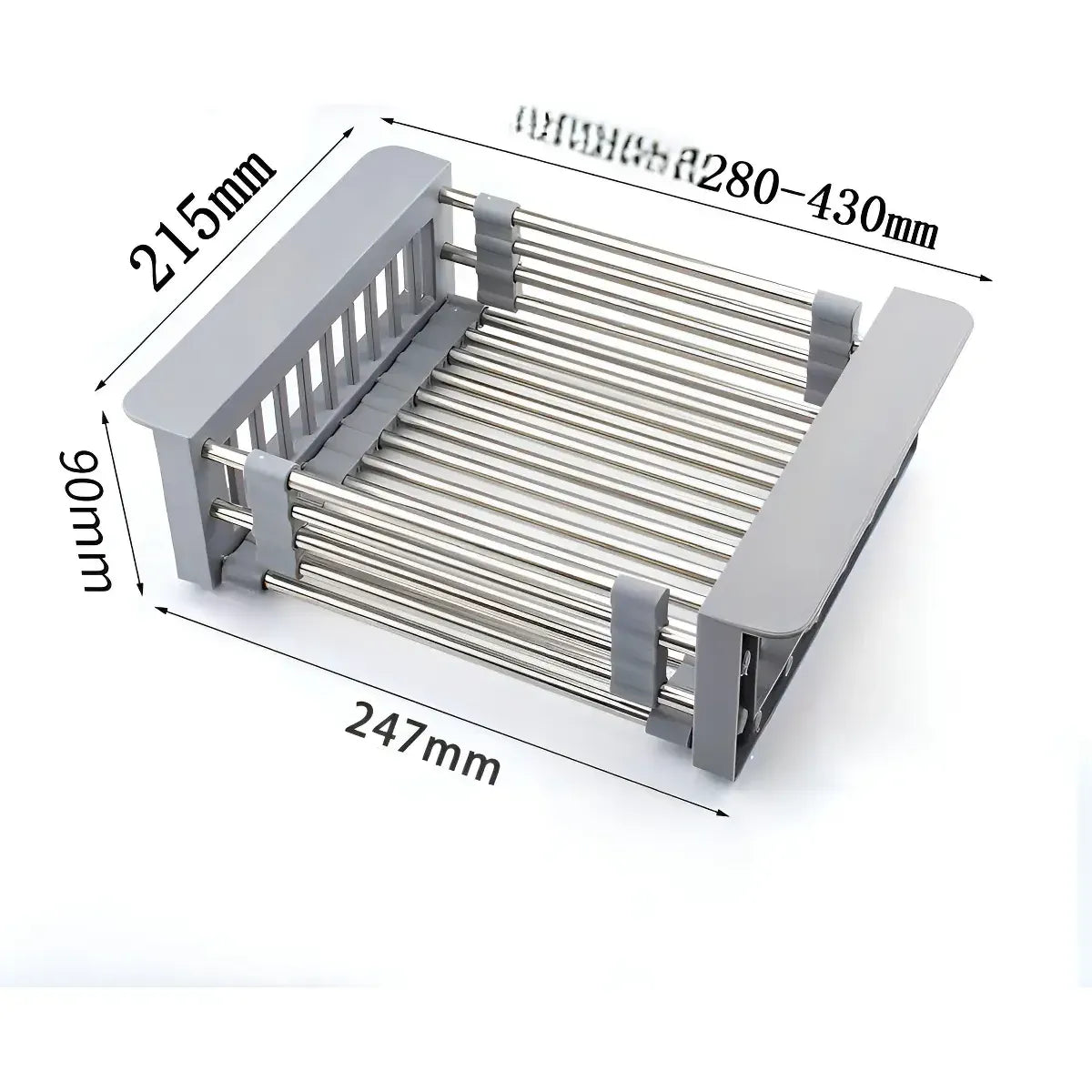Escurridor Retráctil Expandible de Acero Inoxidable