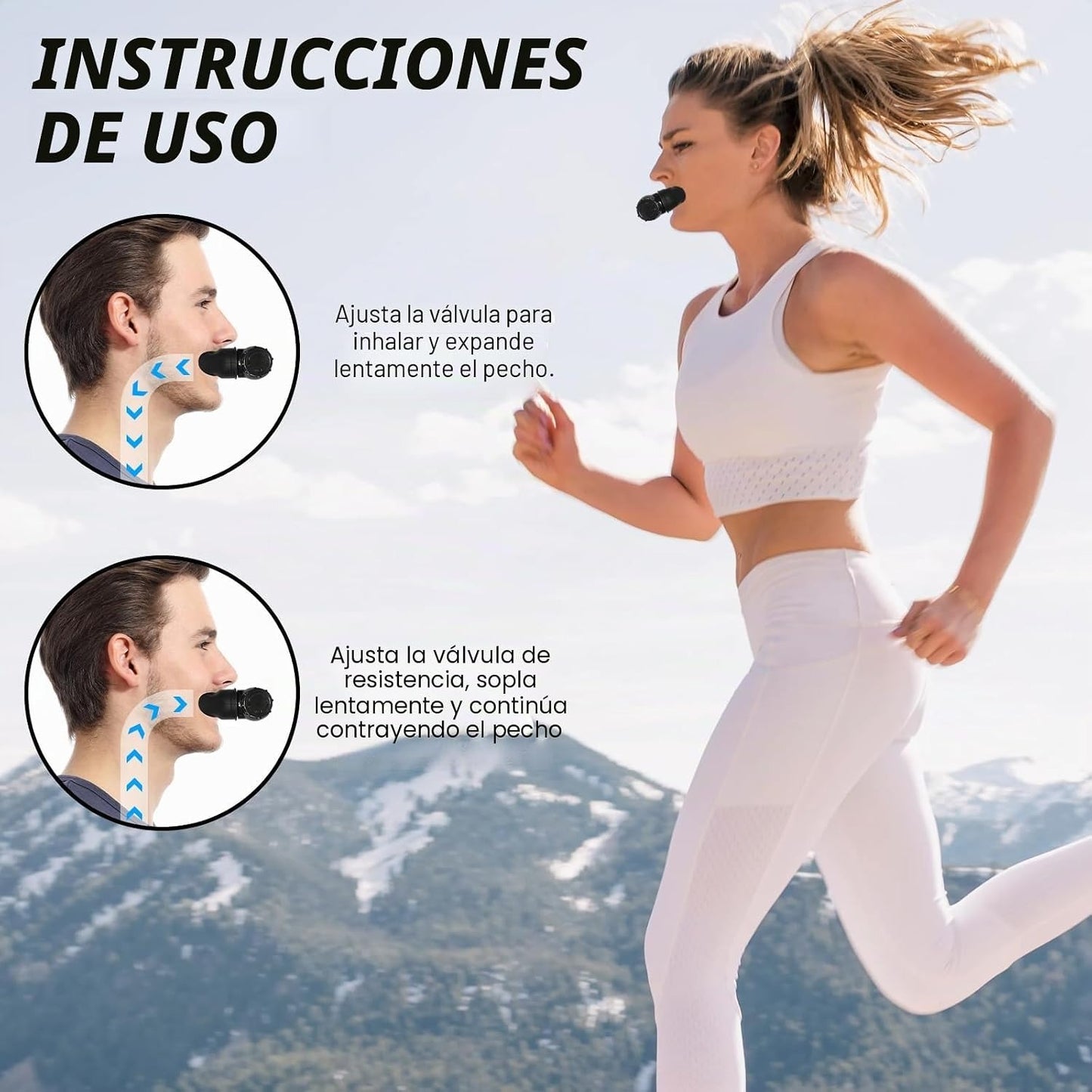 OxyFit – Entrenador Respiratorio con Resistencia Ajustable