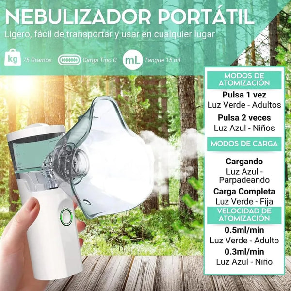 Nebulizador Portátil USB Silencioso